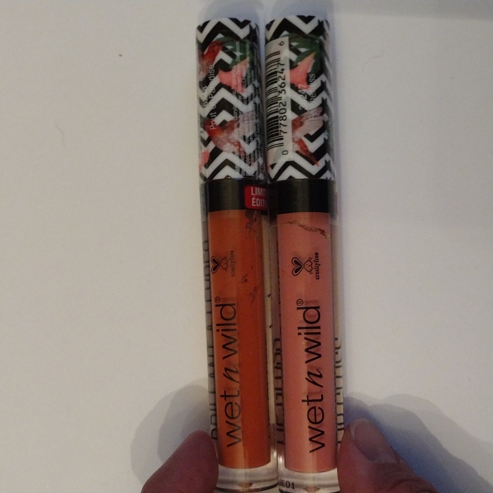 3/$15 Wet n Wild Bundle of 2 Limited Edition LE Color Icon Lip Glosses